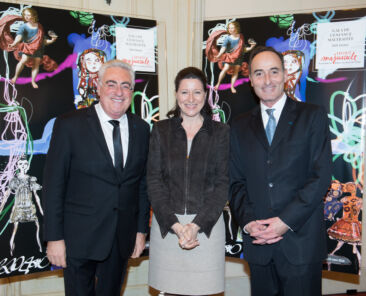 Jean-Michel Aubrun, la ministre des Solidarités et de la Santé, Agnès Buzyn et Hervé Michel-Dansac