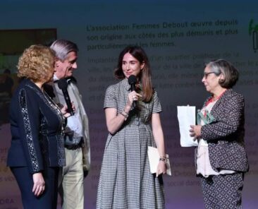 Elsa Zylberstein Danielle Rousseau de Giovanni et Patrick de Giovanni, fondateurs du fond de dotation DAPAT